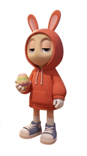 Shorty character in a red hoodie