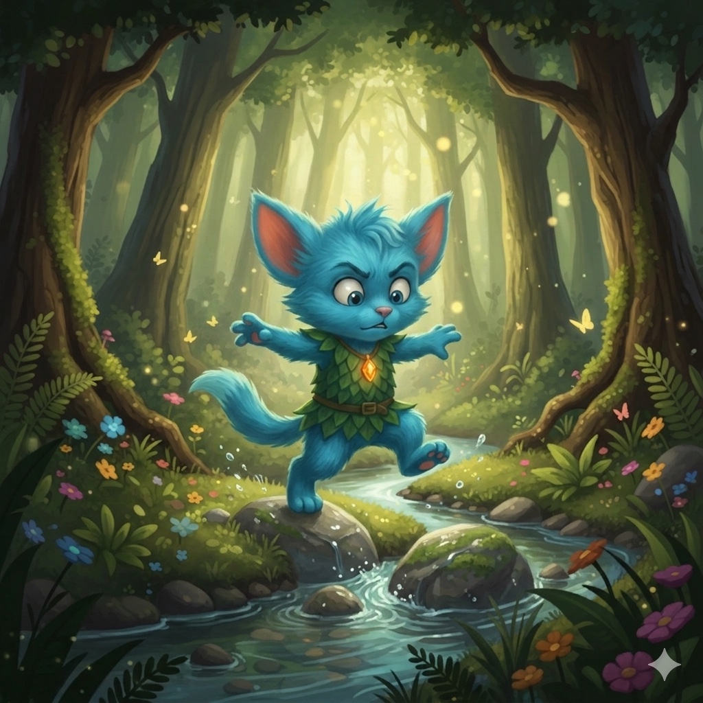 A Nyrrali moving through the forest